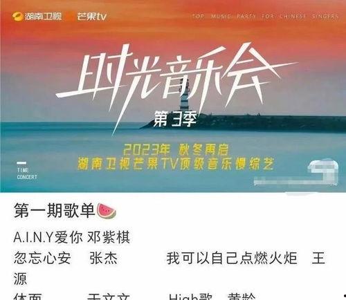 时光音乐会歌单爆料最新,经典旋律与时代新声的完美融合